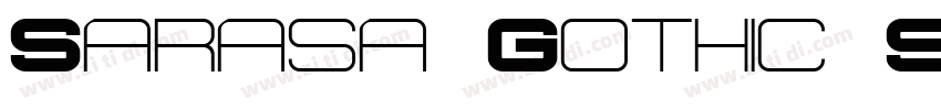 Sarasa Gothic SC Bol字体转换